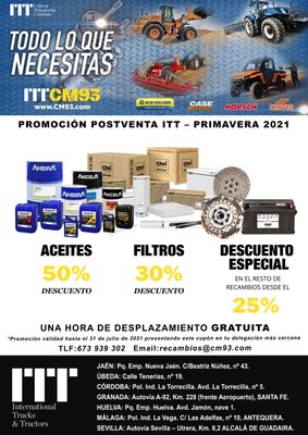 PROMOCIÓN POSTVENTA ITT - PRIMAVERA 2021