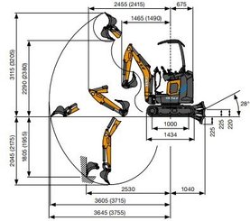 Mini pelle Case Construction CX15EV - 3