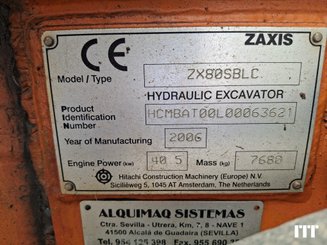 Pelle sur chenilles Hitachi ZAXIS ZX80SBLC - 4